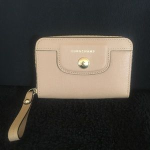 LONGCHAMP LePilage Cuir leather zip around wallet